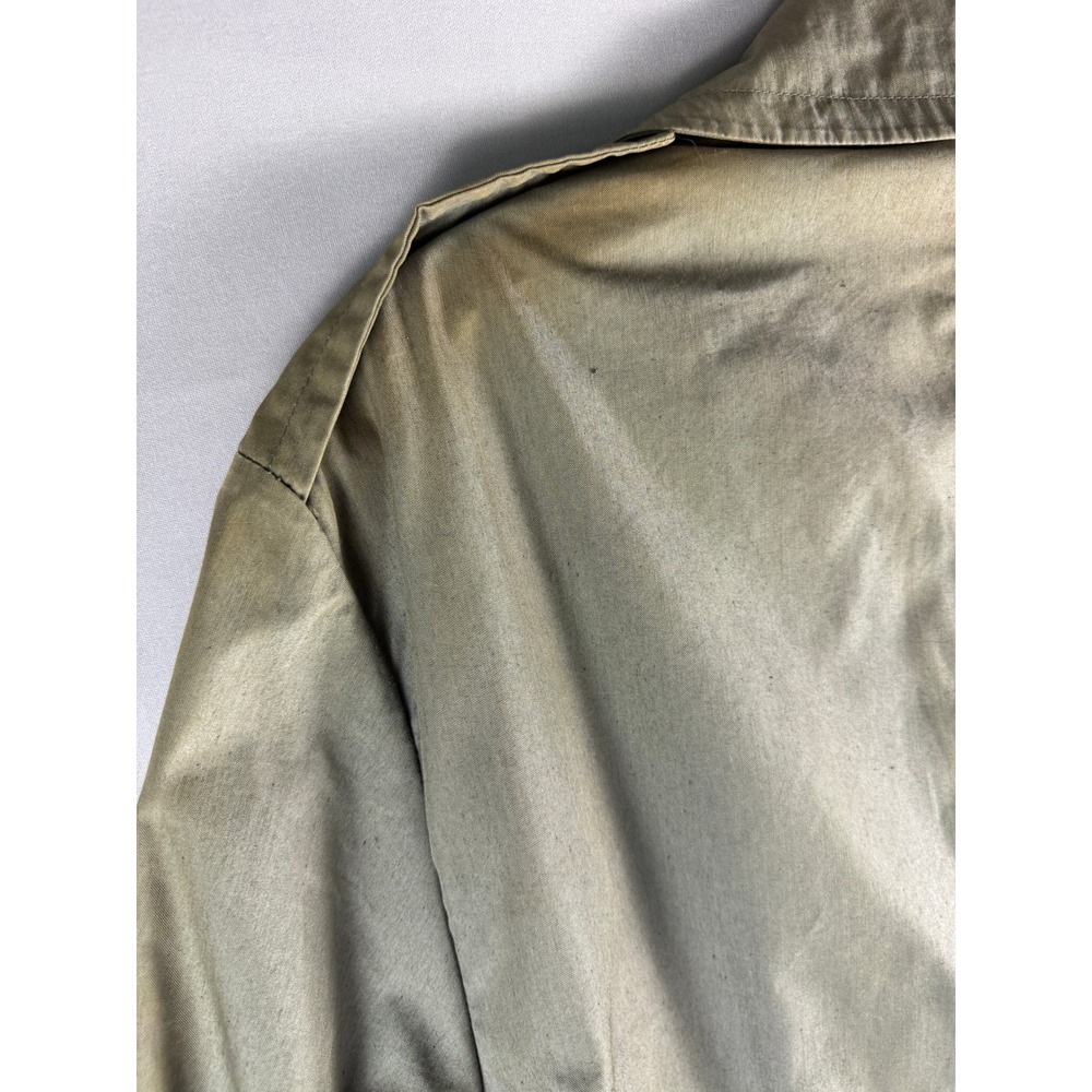 Vintage US Military Trench Coat Green Belted 44 XL Vietnam 8405-965-2167 - Picture 12 of 13